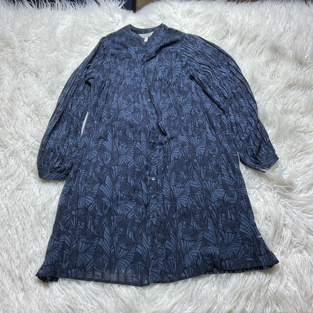 NWOT Garnet Hill Mara Pleated Trapeze Dress - Picture 2 of 5